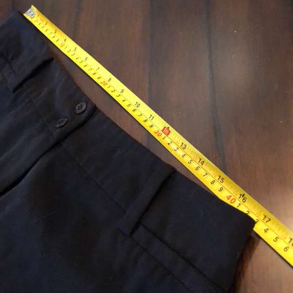 AB Studio Classic black wide leg pants with faux front and back real pockets - Picture 7 of 9